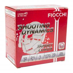 Fiocchi Shooting Dynamics 12ga. 2-3/4" 1oz. #7.5 Shot, 25 Round Box