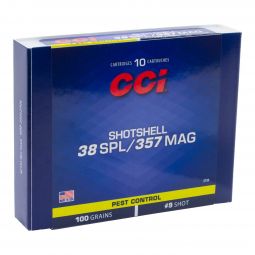 CCI Shotshell 38 SPL/357 Mag #9 Shot Ammunition, 10 Round Box