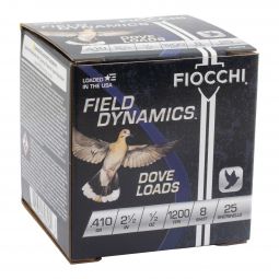 Fiocchi Dove & Quail .410ga. 2-1/2" 1/2oz. #8 Shot, 25 Round Box