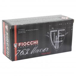 Fiocchi Heritage 7.63mm Mauser 88gr. FMJ Ammunition, 50 Round Box