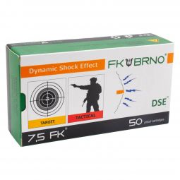 FK BRNO 7.5 FK F9 High Velocity 101gr. Copper Flat Nose Ammunition, Box of 50