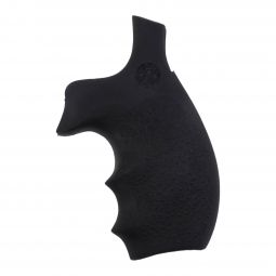 Hogue Smith & Wesson K & L Frame Round Butt Rubber Bantam Style Grip, Black