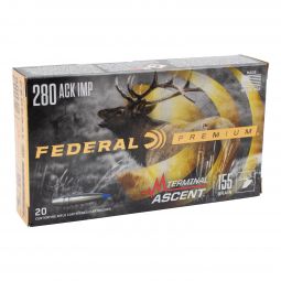 Federal Premium 280 Ackley Improved 155gr. Terminal Ascent Ammunition, 20 Round Box