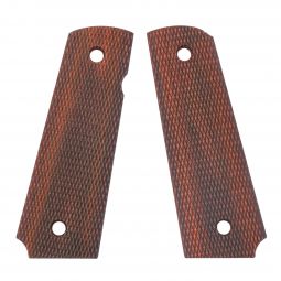 Springfield Armory 1911 Checkered Cocobolo Grip Set, Magwell, Ambi