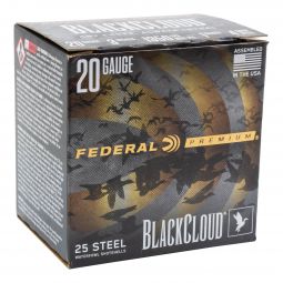 Federal Black Cloud 20ga. 3" 1oz. #4 Shot, 25 Round Box