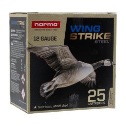 Norma Wingstrike Steel 12ga. 3" 1-1/4oz. #2 Shot Ammunition, 25 Round Box