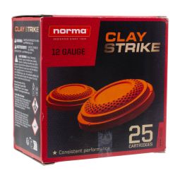 Norma Claystrike 12ga. 2-3/4" 7/8oz. #8 Shot Ammunition, 25 Round Box