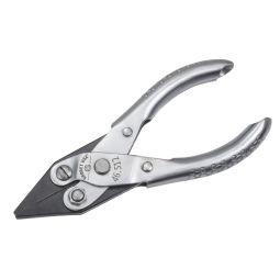 Grobet Parallel Action Pliers 5", Flat Nose Smooth