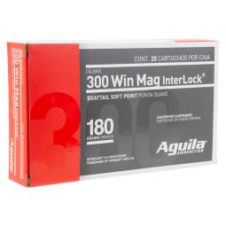 Aguila 300 Win Mag 180gr. Soft Point Ammunition, 20 Round Box