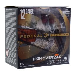 Federal High Over All Competition Target 12ga. 2-3/4" 1-1/8oz. 3 Dram #8 Shot, 25 Round Box