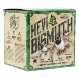 Hevi Shot Hevi Bismuth 28ga. 3" 1oz. #4 Shot, 25 Round Box