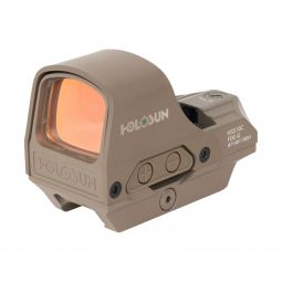 Holosun HE510C-GR Open Reflex Green Dot Sight, Multi-Reticle System, 2 MOA Dot / 65 MOA Circle, FDE