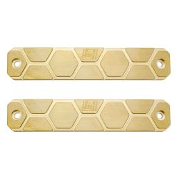 L3I M-LOK 4 Slot Brass Weight Set, 13.2oz Per Weight, 2 Pack