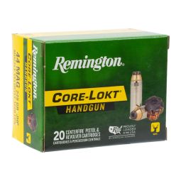 Remington Core-Lokt 44 Mag 240gr. Ammunition, 20 Round Box