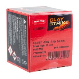 Norma Claystrike 410ga. 3" 2/3oz. #7.5 Shot Ammunition, 25 Round Box