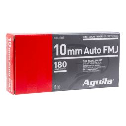 Aguila 10mm 180gr. FMJ Ammunition, 50 Round Box