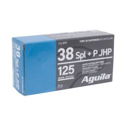 Aguila 38 Special 125gr. JHP Ammunition, 50 Round Box