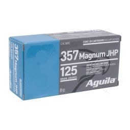 Aguila 357 Mag 158gr. JHP Ammunition, 50 Round Box