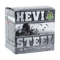 Hevi Shot Hevi Steel 28ga. 2-3/4", 5/8oz. #4 Shot 25 Round Box