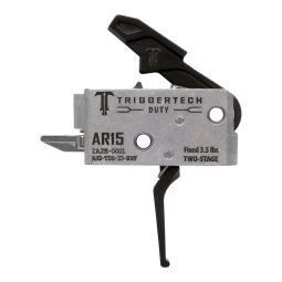 TriggerTech Duty Two Stage AR-15 Trigger, Black Flat Trigger