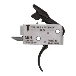 TriggerTech Duty Single Stage AR-9 Trigger, Black Curved Trigger