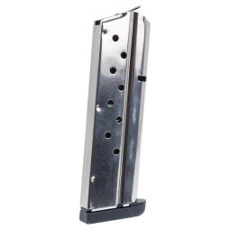 Check-Mate Full Size 1911 9 Round 9mm Magazine, Stainless