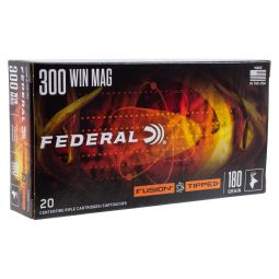 Federal Premium 300 Win Mag 180gr. Tipped Fusion Ammunition, 20 Round Box