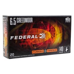 Federal Premium 6.5 Creedmoor 140gr. Tipped Fusion Ammunition, 20 Round Box