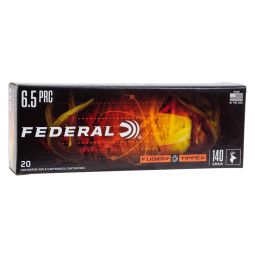 Federal Premium 6.5 PRC 140gr. Tipped Fusion Ammunition, 20 Round Box