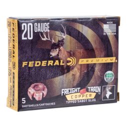 Federal Freight Train 20ga. 2-3/4" 275gr. Sabot Slug Ammunition, 5 Round Box