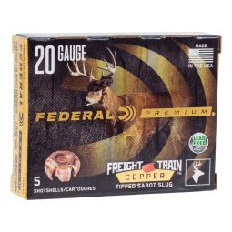 Federal Freight Train 20ga. 3" 275gr. Sabot Slug Ammunition, 5 Round Box