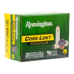 Remington Core-Lokt 357 Mag 180gr. Ammunition, 20 Round Box