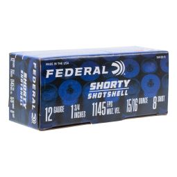 Federal Shorty Shotshells 12ga. 1-3/4" 15/16oz. #8 Shot, 10 Round Box