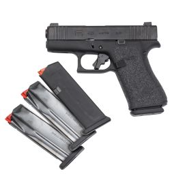 Glock 43X 9mm Pistol w/ Apex Enhancement Trigger, TRUGLO Night Sights & 4 Magazines, Pre-Owned