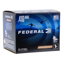 Federal Speed Shok Steel 410ga. 3" 3/8oz. #6 Shot, 25 Round Box