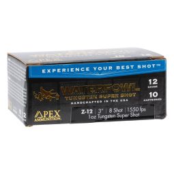 Apex Ammunition TSS Waterfowl Ammunition, 12ga. 3" 1oz. #8 Shot, 10 Round Box