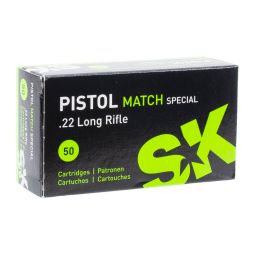 SK Pistol Match Special .22LR 40gr. Ammunition, 50 Round Box