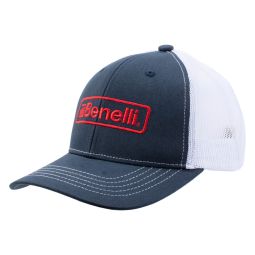 Benelli Logo Hat, Faded Navy/White Mesh