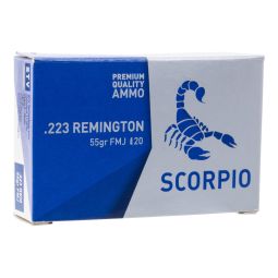 STV Technology Scorpio 223 Remington 55gr. FMJ Ammunition, 20 Rounds