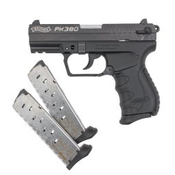 Walther PK380 .380 Auto DA/SA Pistol, 3.66" Barrel w/ Manual Safety & 8 Rnd Magazines x3, Pre-Owned