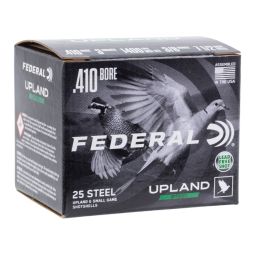 Federal Upland Steel 410ga. 3" 3/8oz. #7.5 Shot, 25 Round Box