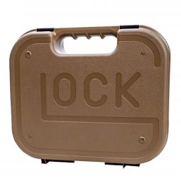 Glock Hinged Pistol Case, Coyote w/ Logo