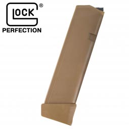 Glock G19X, G17 Gen5 9mm Magazine, 19 Round, Coyote Brown