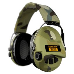 Sordin Supreme Pro-X LED Electronic Hearing Protection, Camo