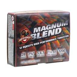 Hevi Shot, Magnum Blend 28ga. 2-3/4" 15/16oz. #5,6,7 Shot, 5 Round Box