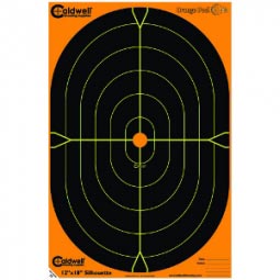 Caldwell Orange Peel Silhouette Target 12x18, 5 Pack