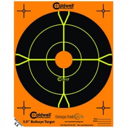 Caldwell Orange Peel 5.5" Bullseye Target, 10 Pack