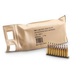 PMC X-Tac Battle Pack Ammunition, 5.56x45mm NATO 62gr LAP, 120 Rounds