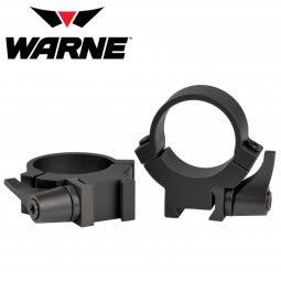 Warne Maxima 1" 7.3/22 Quick Detach Dovetail Scope Rings, Matte Black