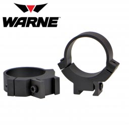 Warne Maxima 30mm 7.3/22 Dovetail Scope Rings, Matte Black